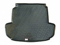 Wykładzina bagażnika Peugeot 408 '2010-> (sedan) L.Locker (czarna, plastikowa)