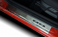 Nakładki progowe Peugeot 208 '2012-2019 (3 drzwi, stal) Alufrost