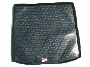 Wykładzina bagażnika Mitsubishi Outlander '2012-> (z organizerem) L.Locker (czarna, plastikowa)