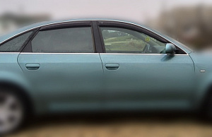 Owiewki szyb bocznych Audi A6 (C5) '1997-2004 (sedan, klejone) Cobra Tuning