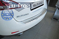 Nakładka na zderzak Nissan Murano '2008-2014 (z zagięciem, stal) Alufrost