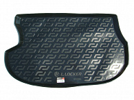 Wykładzina bagażnika Mitsubishi Outlander '2003-2010 L.Locker (czarna, plastikowa)