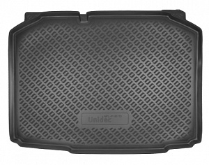 Wykładzina bagażnika Skoda Fabia '2007-2014 (hatchback) Norplast (czarna, plastikowa)