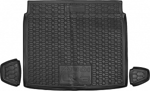 Wykładzina bagażnika Audi Q3 '2018-> (dolna podłoga) Avto-Gumm (czarna, poliuretanowa)