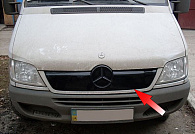 Osłona zimowa dla Mercedes-Benz Sprinter (W901-W905) '2002-2006 (górna kratka) błyszcząca FLY