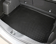 Wykładzina bagażnika Honda Civic '2011-2017 (hatchback, z subwooferem) Novline-Autofamily (czarna, poliuretanowa)