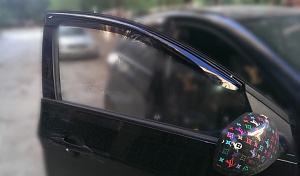 Owiewki szyb bocznych KIA Picanto '2011-2017 (hatchback, 3 drzwi, klejone) Cobra Tuning