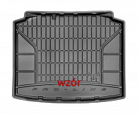 Wykładzina bagażnika Tesla Model X '2015-> (tylna, 6-7-osobowy, krótka) Frogum (czarna, gumowa)