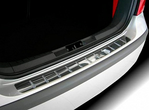 Nakładka na zderzak BMW 5 Series (E60) '2003-2010 (płaska, sedan, stal) Alufrost