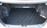 Wykładzina bagażnika KIA Rio '2011-2015 (sedan) L.Locker (czarna, gumowa)