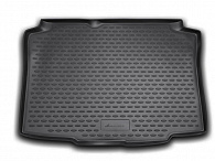 Wykładzina bagażnika Seat Ibiza '2008-2017 (hatchback, 3 albo 5-drzwiowy) Novline-Autofamily (czarna, poliuretanowa)