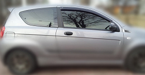 Owiewki szyb bocznych Chevrolet Aveo '2008-2011 (hatchback, 3 drzwi, klejone) Cobra Tuning