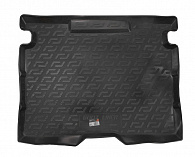Wykładzina bagażnika Renault Kangoo '2008-> (pasażerska wersja, Multix) L.Locker (czarna, plastikowa)