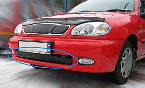Osłona zimowa dla Chevrolet Lanos '2005-2009 (dolna część zderzaka) błyszcząca FLY