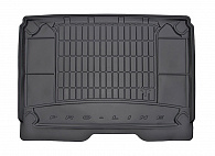 Wykładzina bagażnika Peugeot Partner '2008-2018 (pasażerska wersja, Multipack) Frogum (czarna, gumowa)