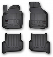 Dywaniki samochodowe Seat Altea '2004-> (3D) Frogum (czarne)