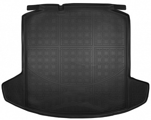 Wykładzina bagażnika Skoda Rapid '2012-> (sedan) Norplast (czarna, plastikowa)