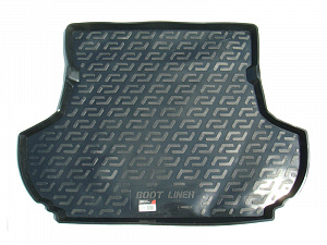 Wykładzina bagażnika Citroen C-Crosser '2007-2012 (bez subwoofera) L.Locker (czarna, plastikowa)