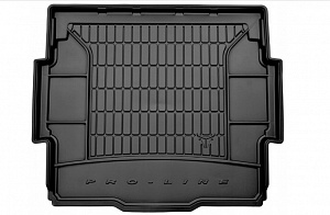 Wykładzina bagażnika Citroen DS7 Crossback '2017-> (górna) Frogum (czarna, gumowa)