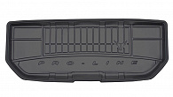 Wykładzina bagażnika Ford Galaxy '2006-2015 (krótka, rozłożony trzeci rząd siedzeń, bez półki ładunkowej, do modeli z 3-strefową klimatyzacją GHIA/TITANIUM) Frogum (czarna, gumowa)