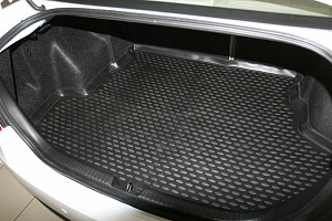 Wykładzina bagażnika FAW Besturn B50 '2011-> (sedan) Novline-Autofamily (czarna, poliuretanowa)