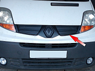Osłona zimowa dla Renault Trafic '2006-2014 (górna kratka) matowa FLY