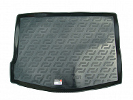 Wykładzina bagażnika Ford Focus '2008-2010 (hatchback) L.Locker (czarna, plastikowa)