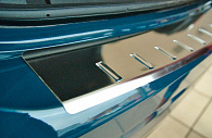 Nakładka na zderzak Volkswagen Passat (B6) '2005-2010 (z zagięciem, sedan, stal, Seria 4.0) Alufrost