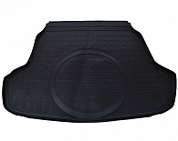 Wykładzina bagażnika Hyundai Sonata '2014-2020 (z kołem zapasowym) Norplast (czarna, plastikowa)