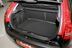 Wykładzina bagażnika Citroen C4 '2004-2010 (hatchback) Novline-Autofamily (czarna, poliuretanowa)