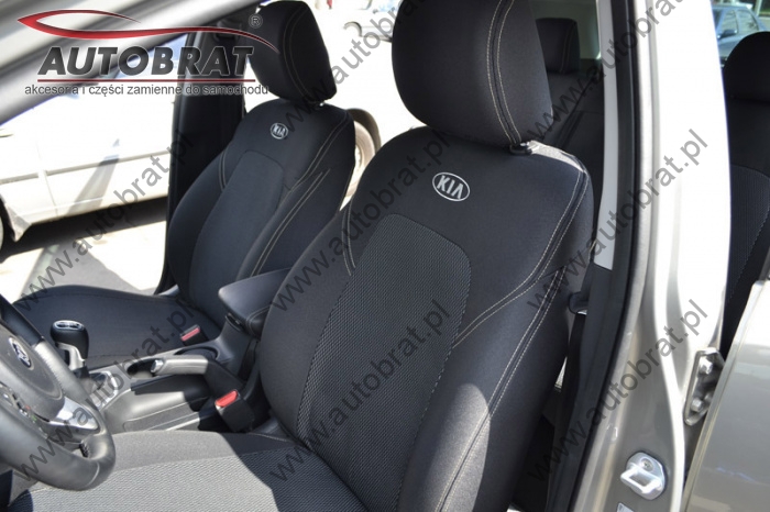 Pokrowce na siedzenia miarowe Mitsubishi Lancer X '2007-> (pojemność silnika 2,0L) (wykonanie Sport) Auto-Union