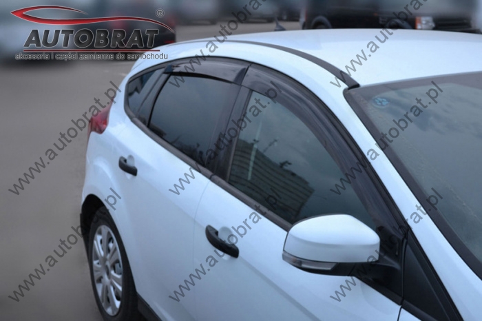 Owiewki szyb bocznych Ford Focus '2010-2019 (hatchback, klejone) Cobra Tuning